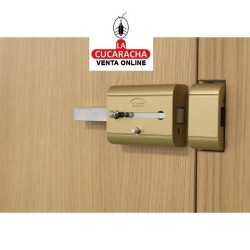 CERROJO SOBREPONER Y CILINDRO 50MM ALTA SEGURIDAD MODELO 15PLUS.