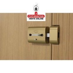 CERROJO SOBREPONER Y CILINDRO 50MM ALTA SEGURIDAD MODELO 15PLUS.