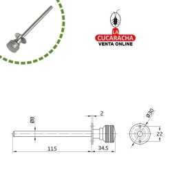BLISTER-BLOQUEO VENTANAS CORREDERAS MODELO 40.