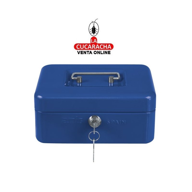 CAJA CAUDALES ACERO CERRADURA SEGURIDAD 300x240x90mm MODELO 2153.