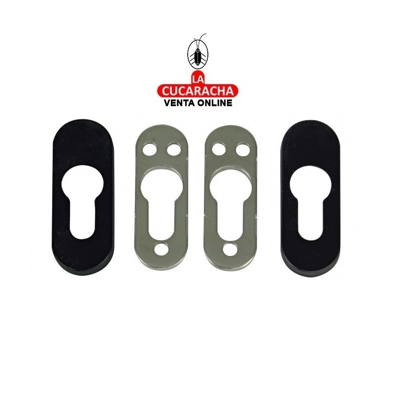 ESCUDO SEGURIDAD CUERPO ACERO EMBELLECEDOR NEGRO PLASTICO MODELO 35.