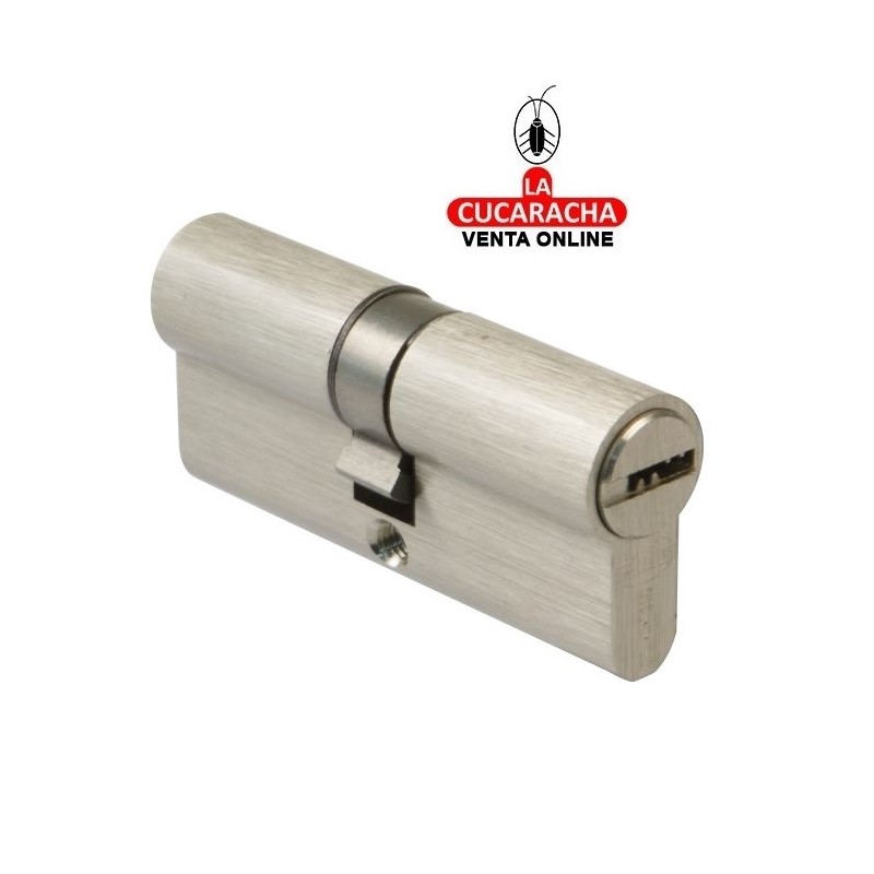 CILINDRO SEGURIDAD LATON CROMADO MATE CARP-MET. Modelo 9860.