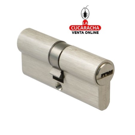 CILINDRO SEGURIDAD LATON CROMADO MATE CARP-MET. Modelo 9860.