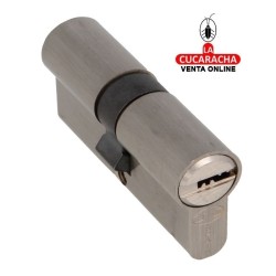 CILINDRO SEGURIDAD LATON CROMADO MATE CARP-MET. Modelo 9860.