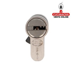 CILINDRO SEGURIDAD LATON CROMADO MATE CARP-MET. Modelo 9860.