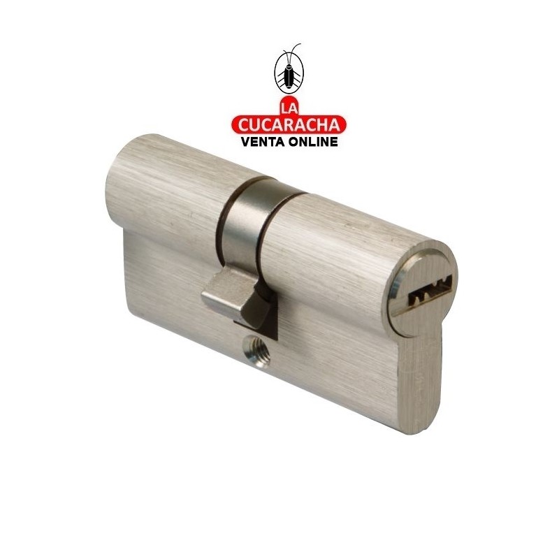 CILINDRO SEGURIDAD LATON CROMADO MATE 60(30-30) CARP-MAD. Modelo 9856.