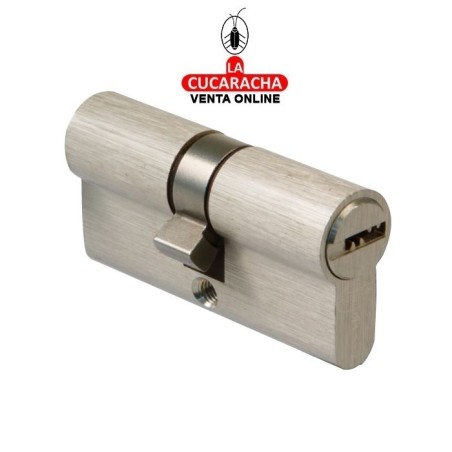 CILINDRO SEGURIDAD LATON CROMADO MATE 60(30-30) CARP-MAD. Modelo 9856.