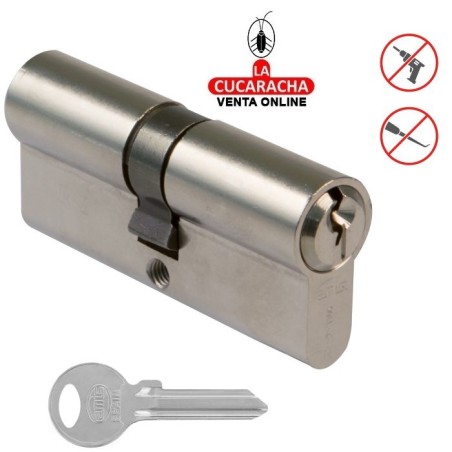 CILINDRO DE SERRETA LATON CERRADURA SEGURIDAD CARP-MET. Modelo 9710.