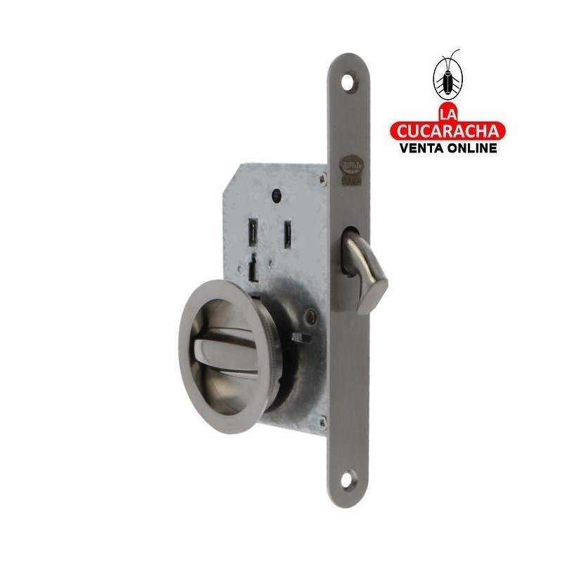 CERRADURA EMBUTIR PUERTAS CORREDERAS MADERA CON PICO DE LORO MODELO 607.