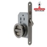 CERRADURA EMBUTIR PUERTAS CORREDERAS MADERA CON PICO DE LORO MODELO 607.