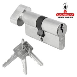 CILINDRO ECONOMICO LATON MULETILLA CERRADURA CARP-MAD. Modelo 9460.