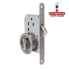 CERRADURA EMBUTIR CON CILINDRO PUERTAS CORREDERAS MADERA PICO DE LORO MODELO 606.