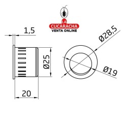 CERRADURA EMBUTIR CON CILINDRO PUERTAS CORREDERAS MADERA PICO DE LORO MODELO 606.