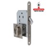 CERRADURA EMBUTIR CON CILINDRO PUERTAS CORREDERAS MADERA PICO DE LORO MODELO 605.