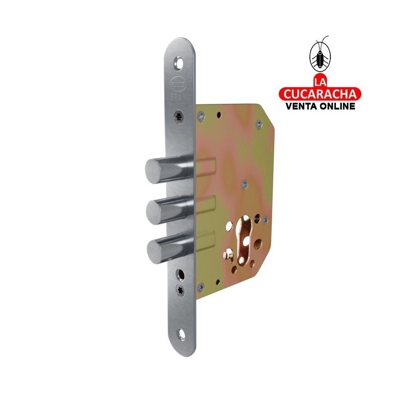 CERRADURA EMBUTIR AUXILIAR ACERO PUERTAS MADERA MODELO 1103.