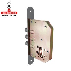 CERRADURA EMBUTIR AUXILIAR ACERO PUERTAS MADERA MODELO 1103.