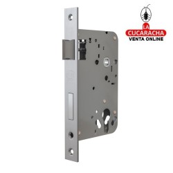 CERRADURA EMBUTIR ACERO INOX PUERTAS MADERA MODELO F725.