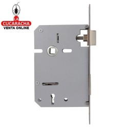 CERRADURA EMBUTIR ACERO INOX PUERTAS MADERA LLAVE GORJA MODELO 716.