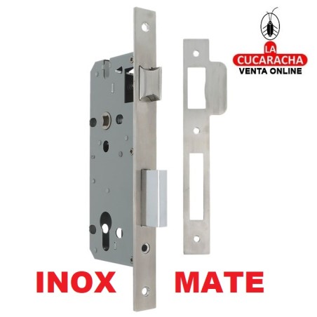 CERRADURA EMBUTIR ACERO-INOX PUERTAS MADERA PALETON DE CIERRE MODELO 326.