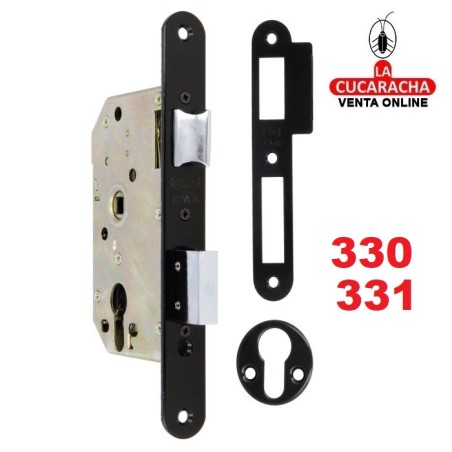 CERRADURA EMBUTIR ACERO PUERTAS MADERA PALETON DE CIERRE MODELO 330-331.