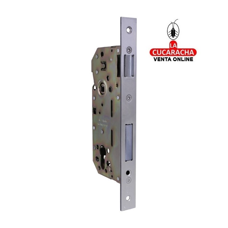 CERRADURA EMBUTIR ACERO PUERTAS MADERA PALETON DE CIERRE MODELO 340 BASE.