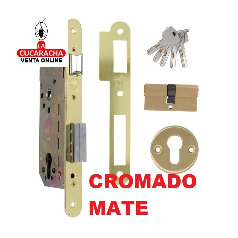 CERRADURA EMBUTIR ACERO PUERTAS MADERA PALETON DE CIERRE MODELO 341.