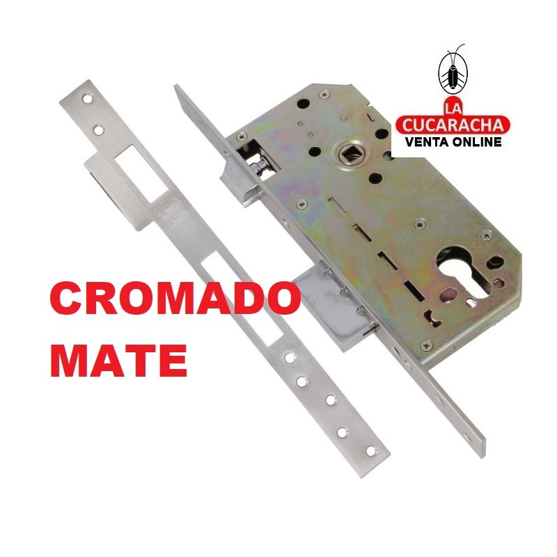 CERRADURA EMBUTIR ACERO PUERTAS MADERA PALETON DE CIERRE MODELO 200 BASE.