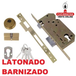 CERRADURA EMBUTIR ACERO PUERTAS MADERA PALETON DE CIERRE MODELO 200.