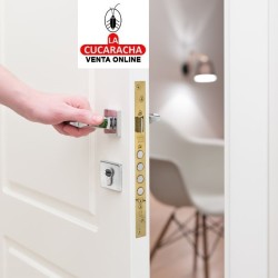 CERRADURA EMBUTIR PUERTAS MADERA BULONES DE CIERRE MODELO 100 BASE.