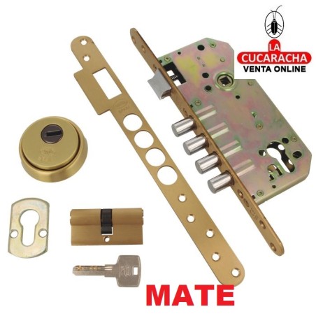 CERRADURA EMBUTIR PUERTAS MADERA BULONES DE CIERRE MODELO 101-50.