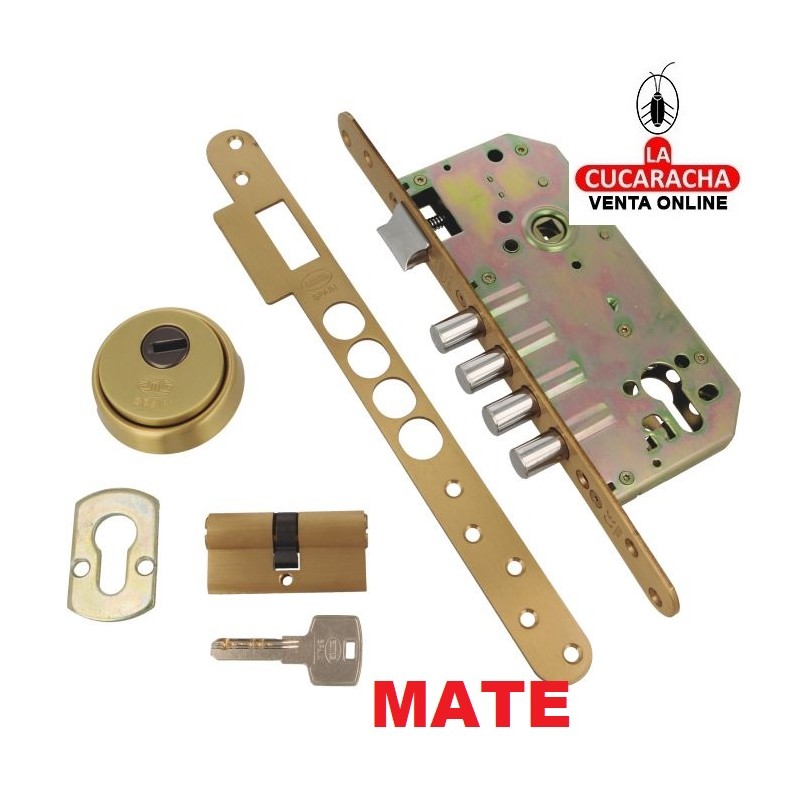 CERRADURA EMBUTIR PUERTAS MADERA BULONES DE CIERRE MODELO 101-60.