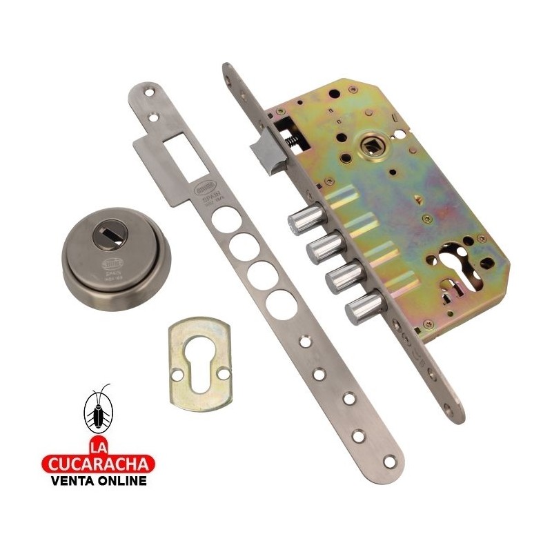 CERRADURA EMBUTIR PUERTAS MADERA BULONES DE CIERRE MODELO 111-50.