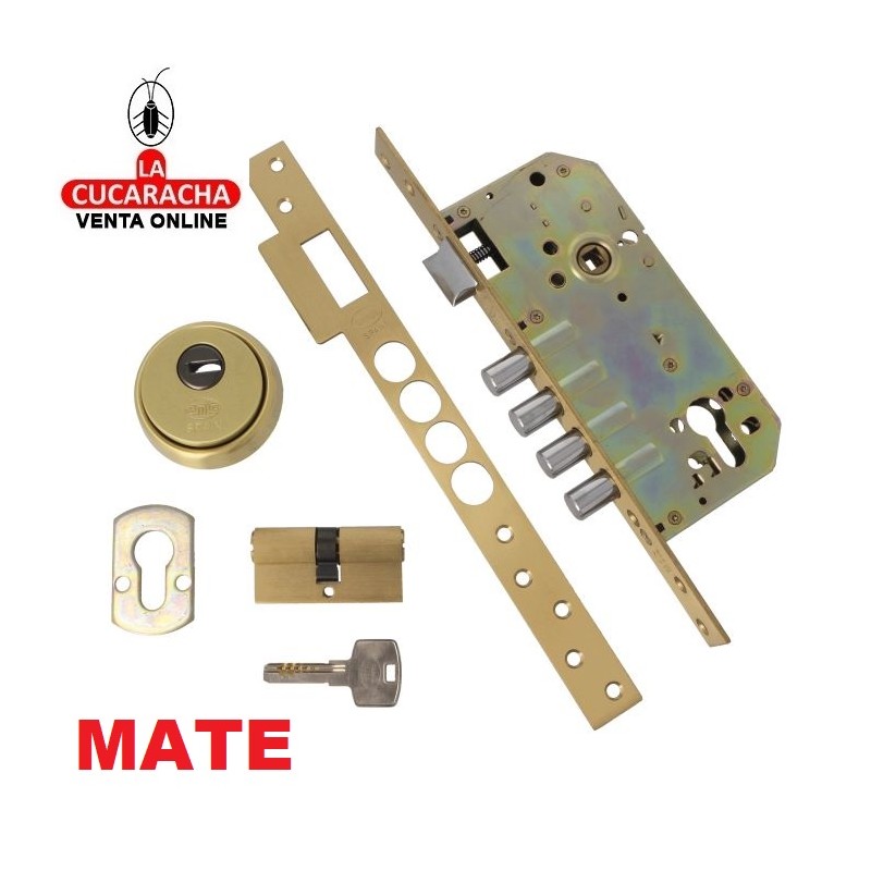 CERRADURA EMBUTIR PUERTAS MADERA BULONES DE CIERRE MODELO 100-(50).