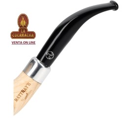 RATTRAYS NIMBUS-PIPA FUMAR FRESNO NATURAL INSERTO GRAFITO BENT CALABASH 126 G.