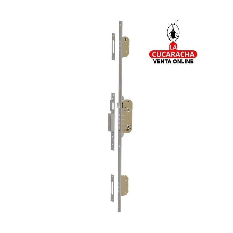 CERRADURA 3 PUNTOS EMBUTIR PUERTAS MADERA BULONES DE CIERRE MODELO 410.