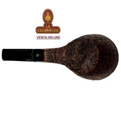 Pipa de fumar Ser Jacopo bulldog Sitter Recta Rugosa S2.