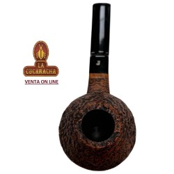 Pipa de fumar Ser Jacopo bulldog Sitter Recta Rugosa S2.