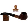 Pipa de fumar Ser Jacopo billiard Bent Brandy Rugosa S2.
