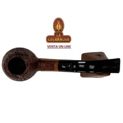 Pipa de fumar Ser Jacopo billiard Bent Brandy Rugosa S2.