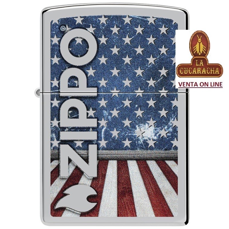 ZIPPO-ENCENDEDOR mechero 250 Retro Flag Colors Design.