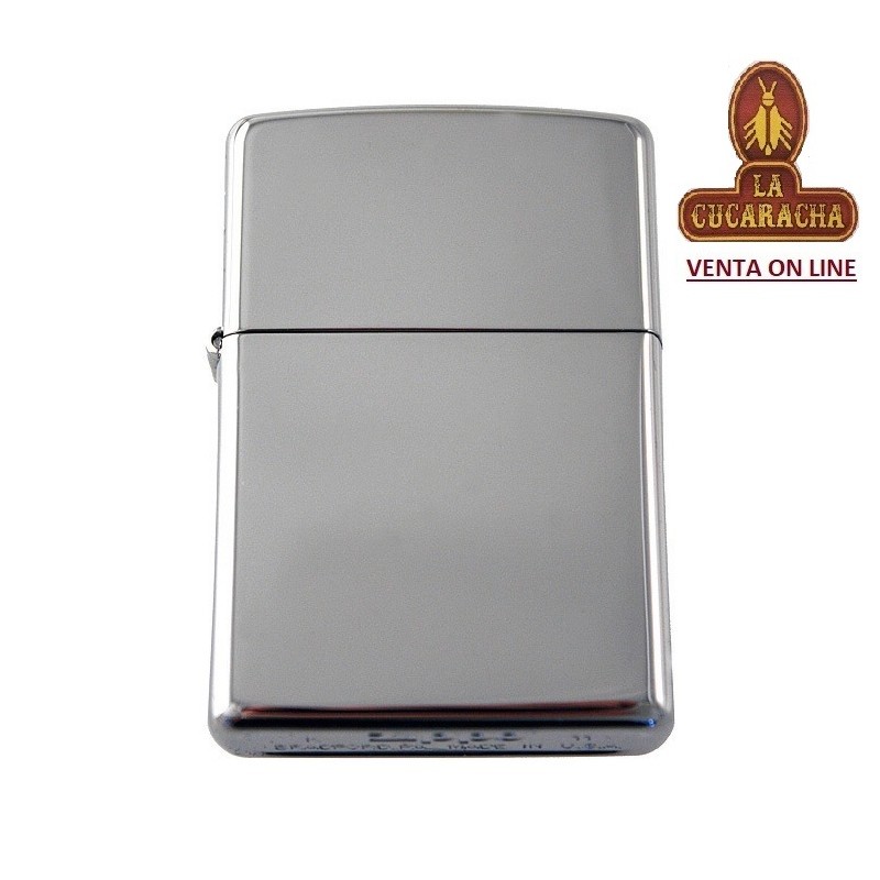 ZIPPO-ENCENDEDOR mechero 250 liso cromado brillo.