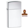ZIPPO-ENCENDEDOR mechero Slim 1610 liso brillo cromado.