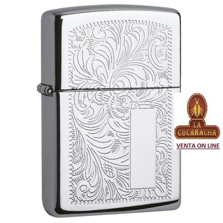 ZIPPO-ENCENDEDOR mechero 352 Venetian cromado.