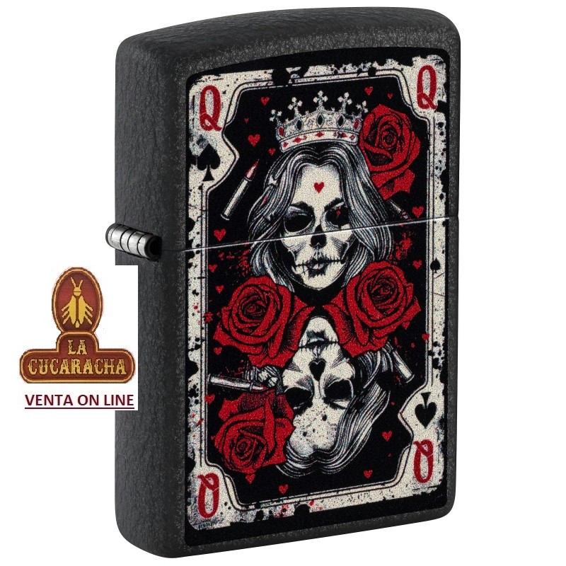 ZIPPO-ENCENDEDOR mechero 236 Queen Card Design.