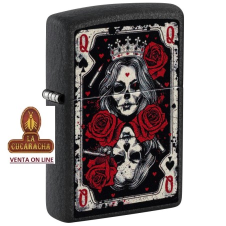 ZIPPO-ENCENDEDOR mechero 236 Queen Card Design.