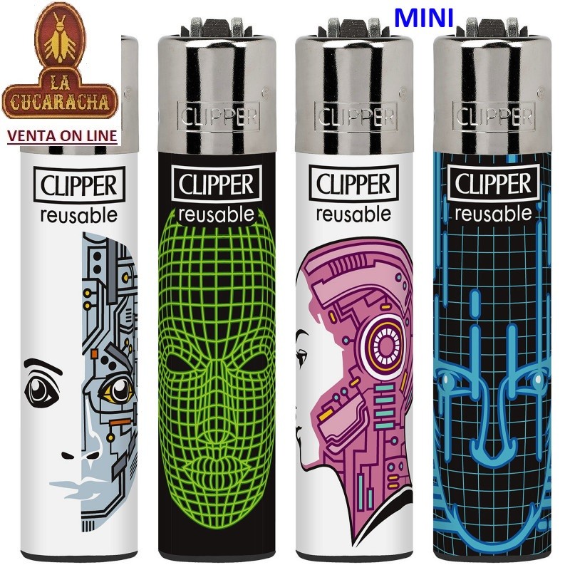 CLIPPER-ENCENDEDOR MINI-AI FACES.