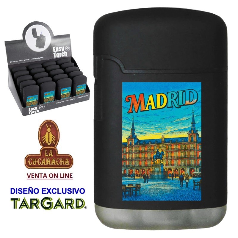 ENCENDEDOR EASY TORCH TURBO JET MADRID PLAZA MAYOR.