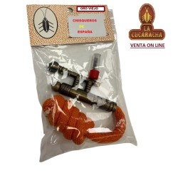 Chisquero Mechero Encendedor de mecha Oro Viejo La Cucaracha.****