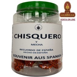 Chisquero Mechero Encendedor de mecha Oro Viejo La Cucaracha.****