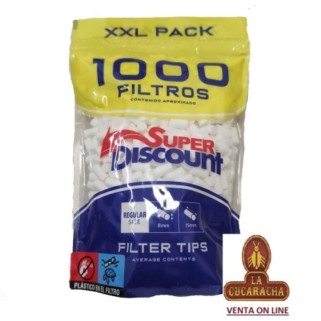 SUPER DISCOUNT-FILTROS liar 8MM Bolsa 1000.